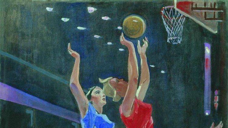 Александр Дейнека. Баскетбол (фрагмент). 1962
