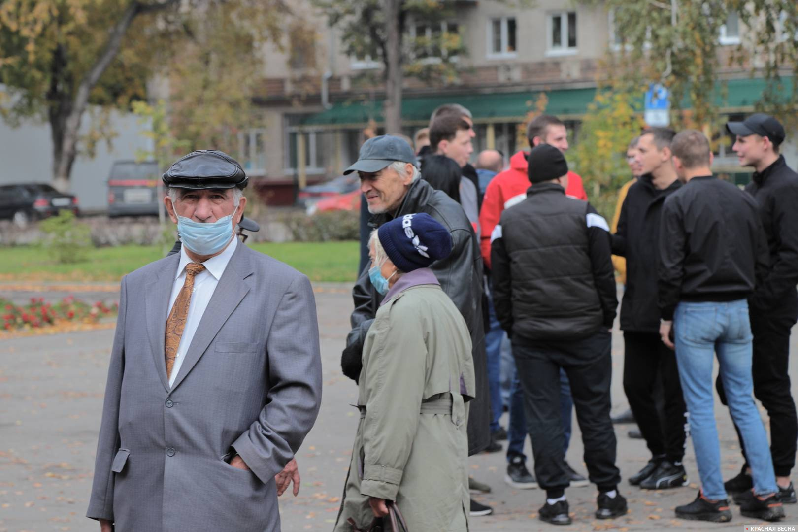 Митинг против дистанционного обучения в Барнауле 