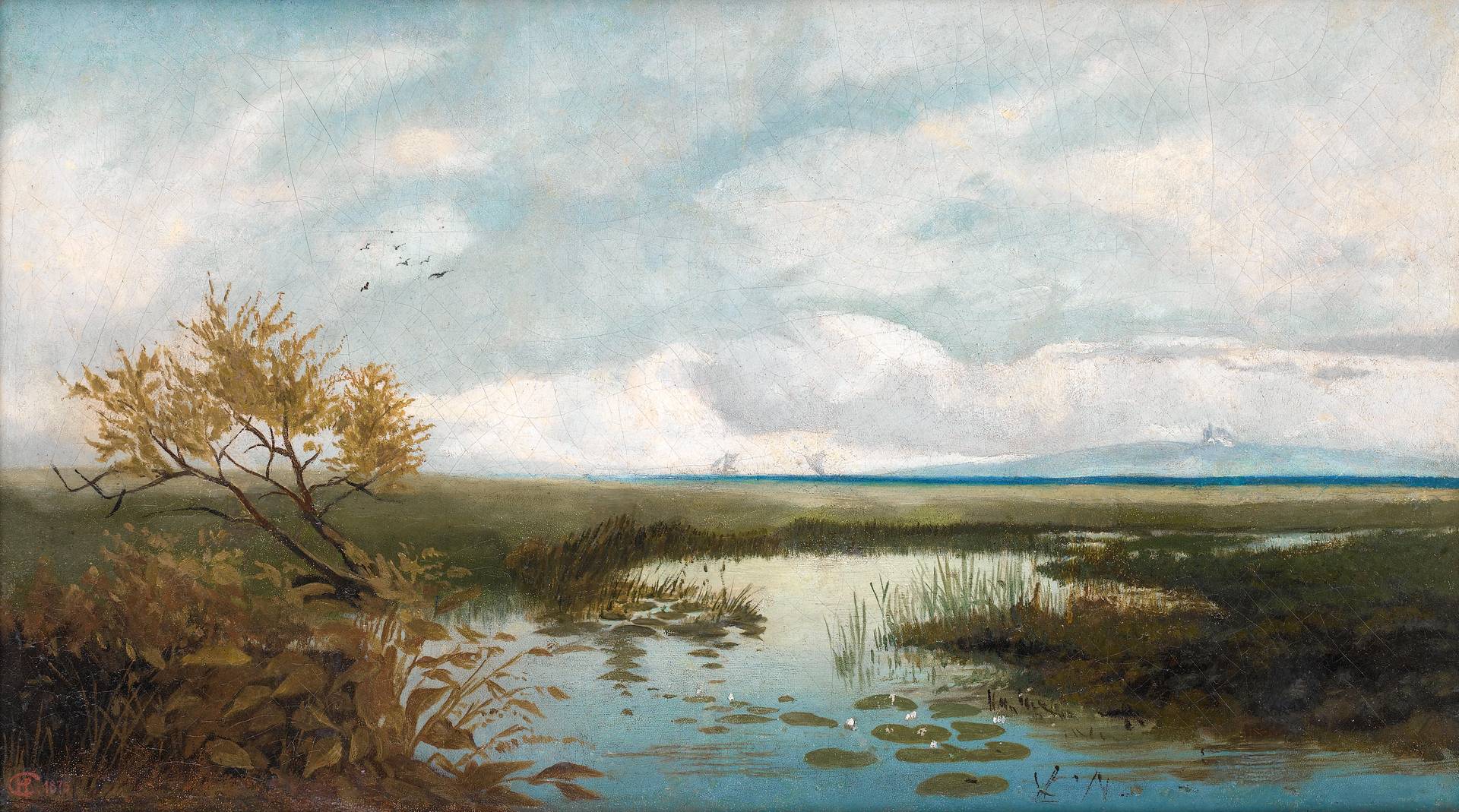 Сергеев Николай Александрович, картина «Водная гладь», 1875 г.