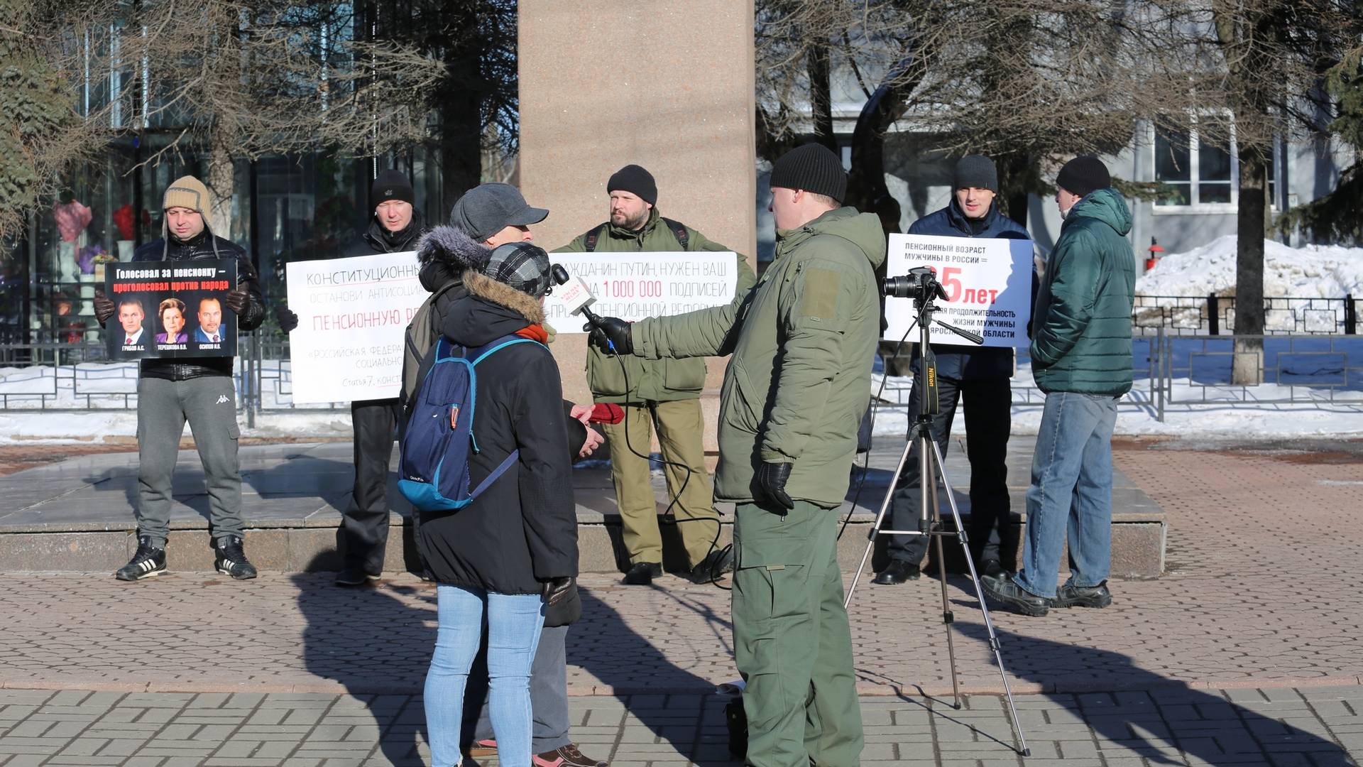 Пикет и общение с жителями города в Ярославле