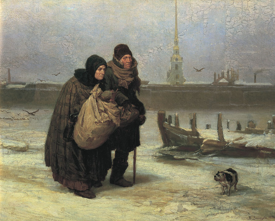 В.М. Васнецов. С квартиры на квартиру. 1876