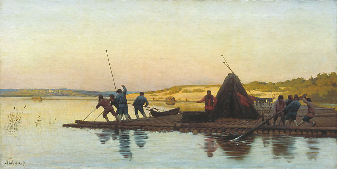 Алексей Кившенко. Плотовщики. 1879