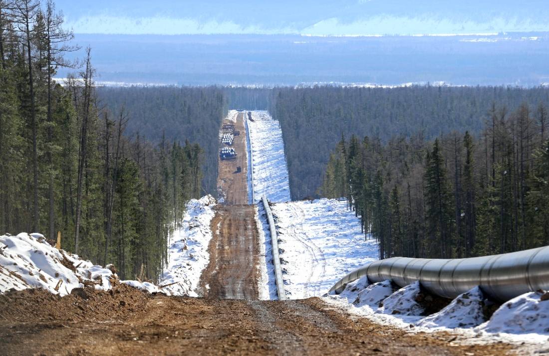 Трасса газопровода «Сила Сибири»