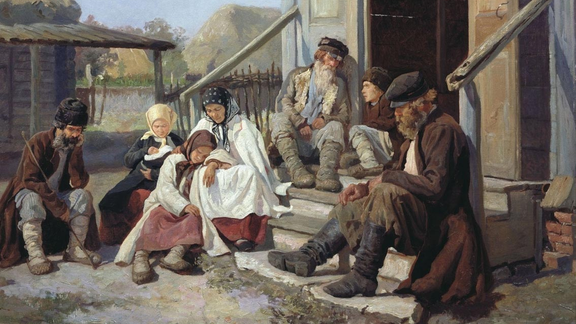 Николай Загорский. У земской больницы. 1880-е гг. (фрагмент)