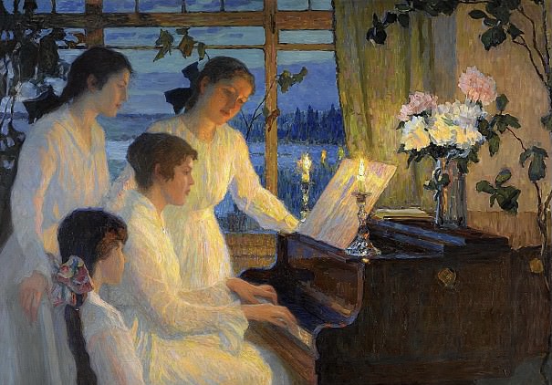 Николай Богданов-Бельский. Симфония (фрагмент). 1920