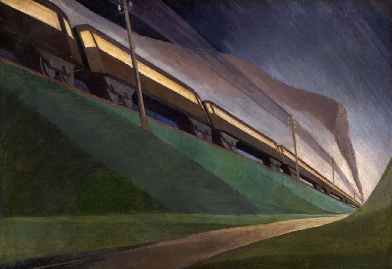 Леонид Чупятов. Скоростной поезд. 1924
