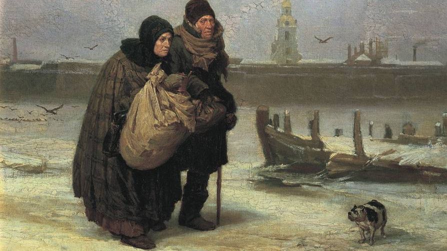 Виктор Васнецов. С квартиры на квартиру. 1876