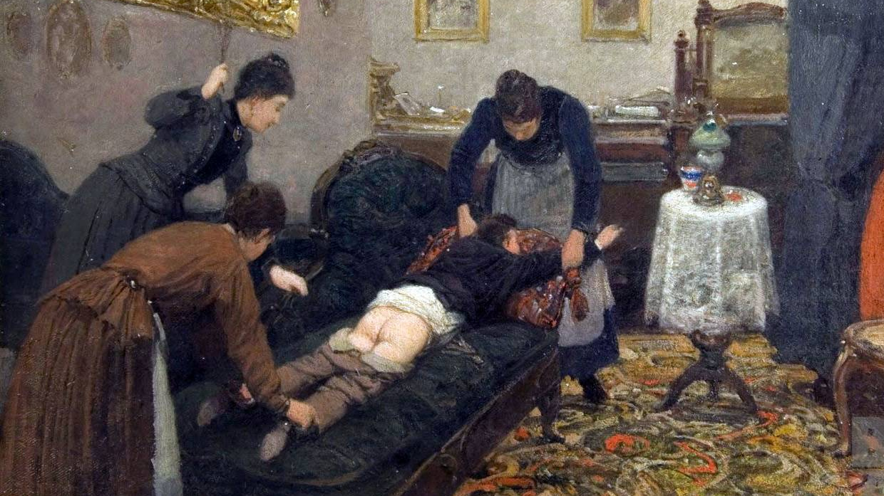 Павел Ковалевский. Порка. 1880