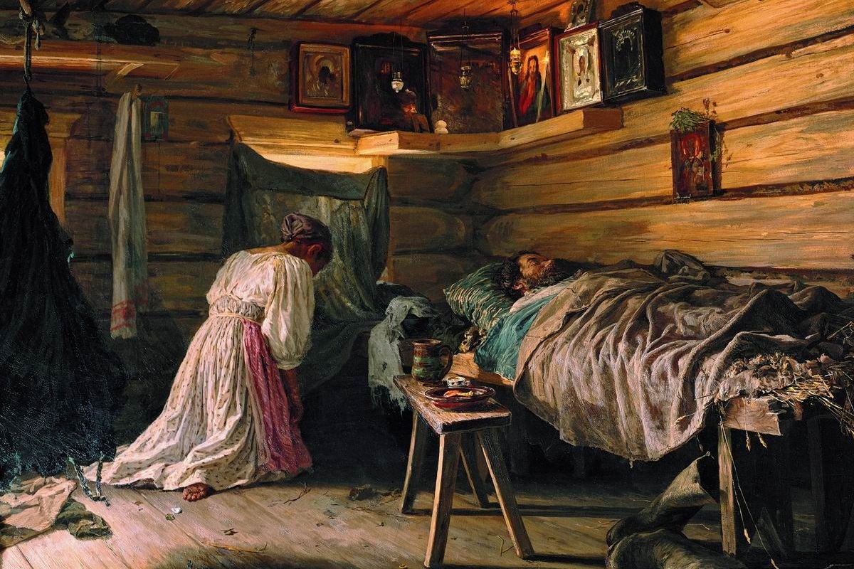 Василий Максимов. Больной муж. 1881