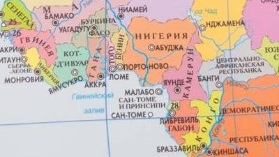 Камерун на политической карте мира