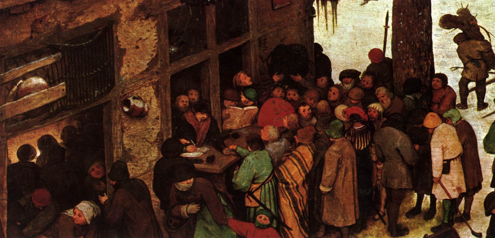Питер Брейгель Старший. Перепись в Вифлееме (фрагмент). 1566