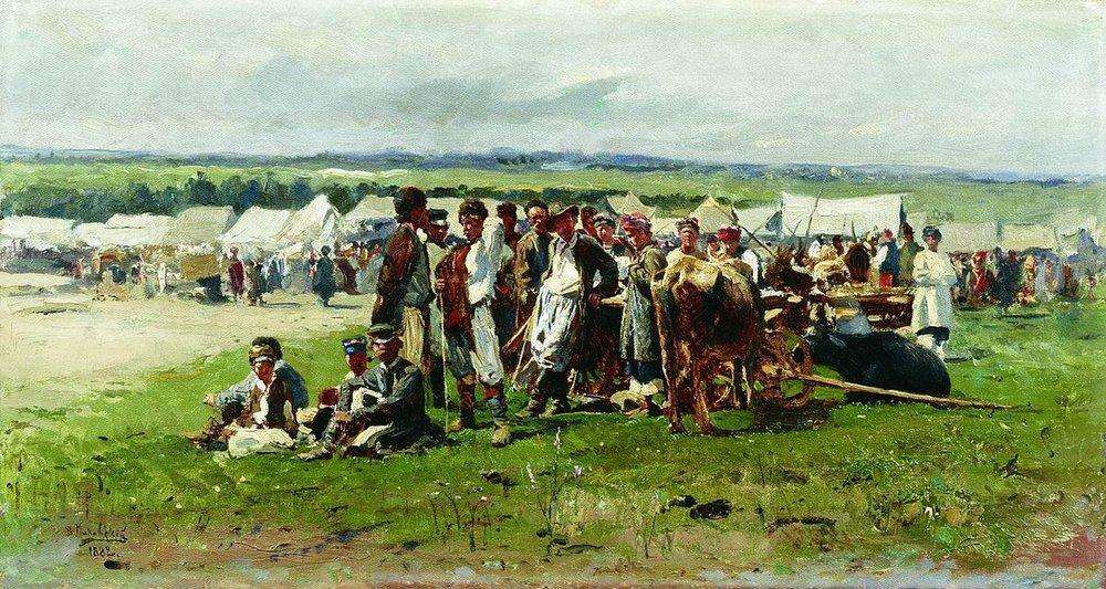 Владимир Маковский. Ярмарка. 1882