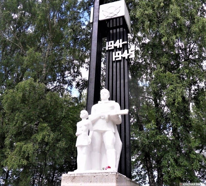 Памятник воинам. село Большая Еловая, Тульская область