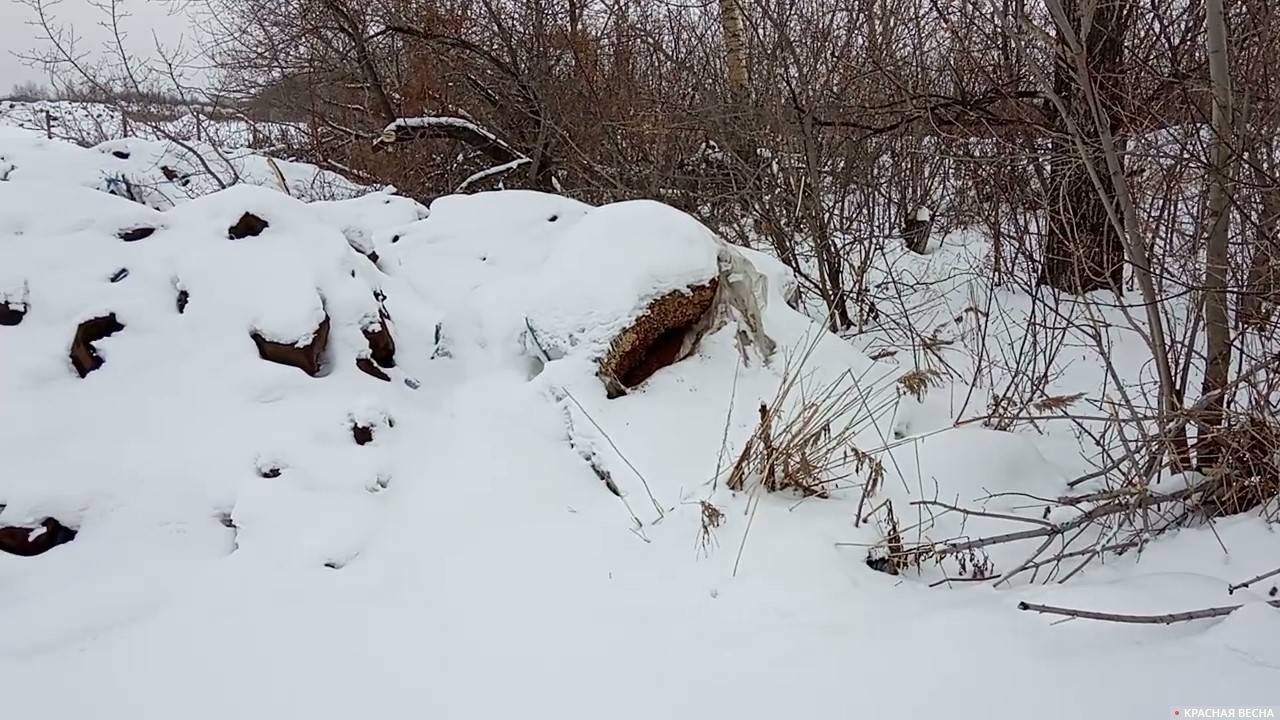 Отходы на улице Омской (2.02.2020)